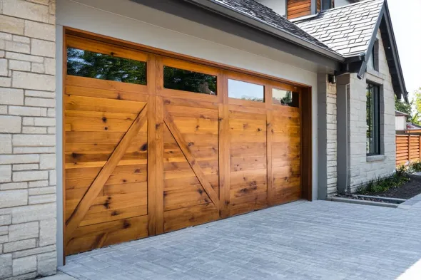 Garage door installation work