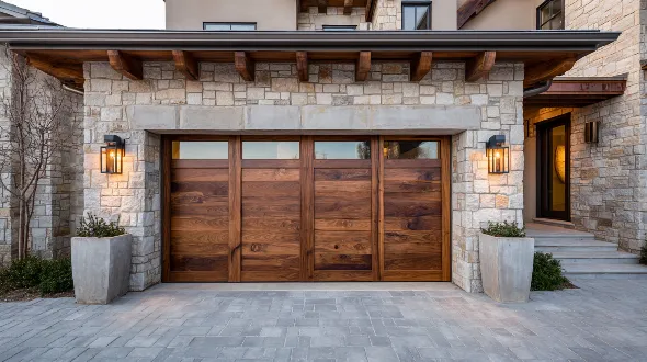 Garage door installation work